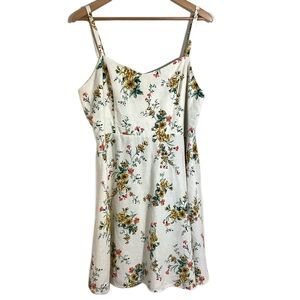 Old Navy Floral Linen-Blend Fit Flare Cami Sundress XL